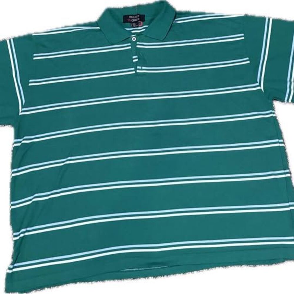 Walnut Creek Green Striped Polo Shirt Size 3XL -2 identical shirts are available